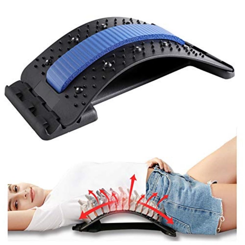 ZAMZIN Spine Support & Back Pain Relief Massager for Herniated Disc, Sciatica, Lower Back Pain, Adjustable Spinal Stretching Device & Waist Massager for Support, Chronic Pain & Muscle Tension Relief - Image 1