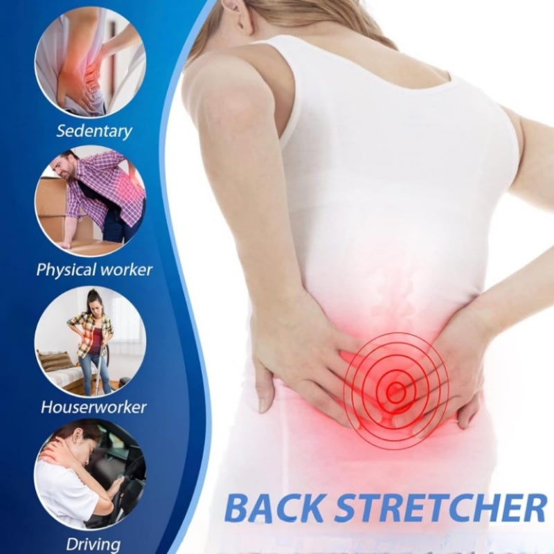 ZAMZIN Spine Support & Back Pain Relief Massager for Herniated Disc, Sciatica, Lower Back Pain, Adjustable Spinal Stretching Device & Waist Massager for Support, Chronic Pain & Muscle Tension Relief - Image 4