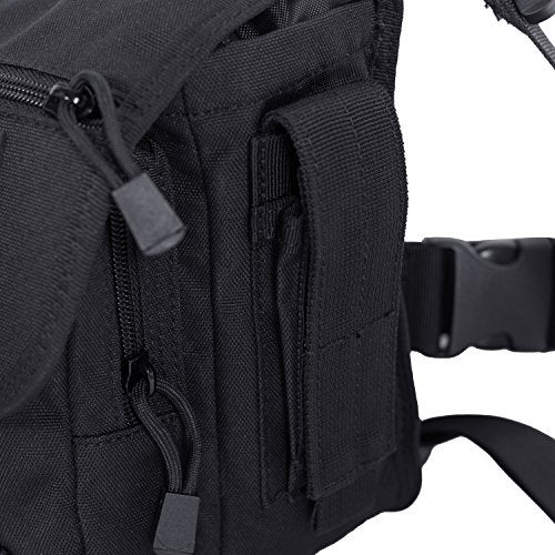 Seibertron Waterproof Tactical Outdoor Hiking Airsoft Utility Leg Bag Black - Image 5