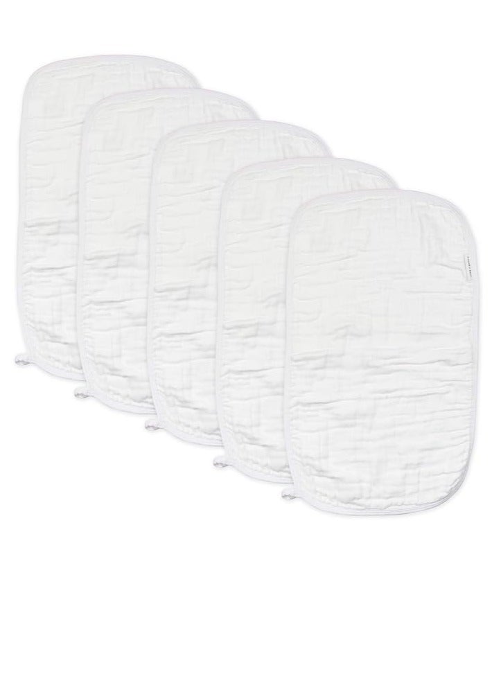 Gonice Baby Unisex Baby Multipack Woven Burp Cloths Soft Absorbent Multi-Layered 100% Organic Cotton - Image 1