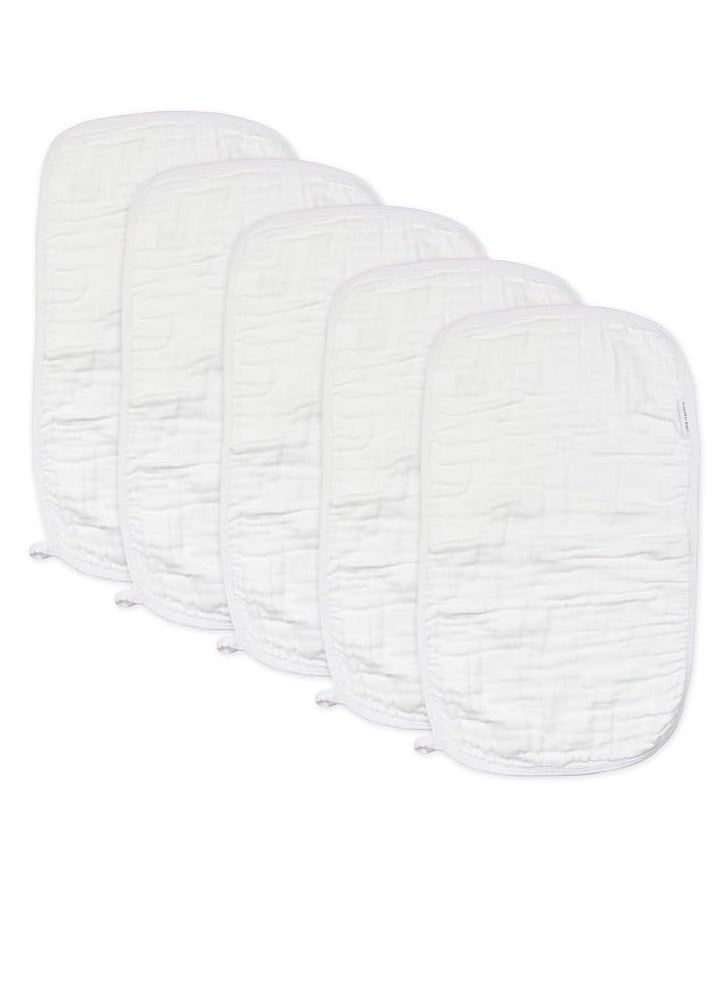 Gonice Baby Unisex Baby Multipack Woven Burp Cloths Soft Absorbent Multi-Layered 100% Organic Cotton - Image 3