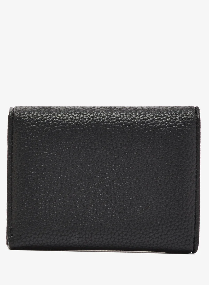 جينجر Classic Flap Mini Wallet With Gold Accent