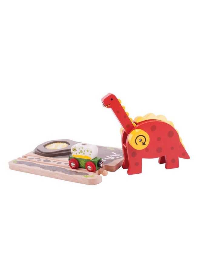 Bigjigs Rail Bigjigs Rail, Dinosaur Train Crane, Wooden Toys, Bigjigs Train Accessories, Wooden Crane, Dinosaur Track, Crane Toy, Bigjigs Crane, Dinosaur Toys  - Image 2