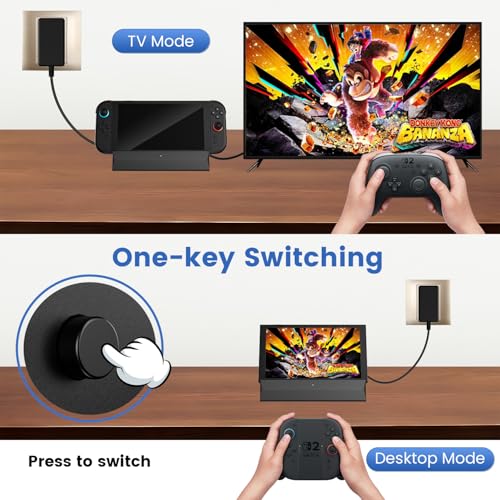 BOXPSII for Nintendo Switch 2 Dock Station, TV Docking Station with 4K@120Hz HDMI Output/Type C Port/3 USB Port/100W Fast Charging for Nintendo Switch 2/1/OLED Support Latest System (v21.0.1) - Image 3