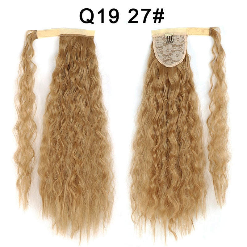 Generic Xuchang Magic Tape Corn Curly Ponytail Extension Q19  27#