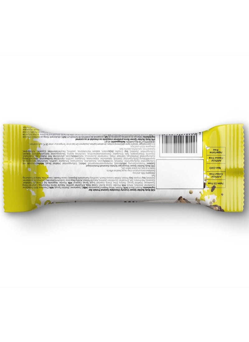 Body Builder Power Choco Caramel Protein Bar 45G, Box Of 12 Pieces  - Image 4