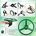 Haconba 10 Inch Plastic Steering Wheel Playset Plastic Pirate Ships Wheel with Clip Steering Wheel Accessories for Shopping Cart Car Basket Kids Toy Car Playground Outdoor Gym - Image 4