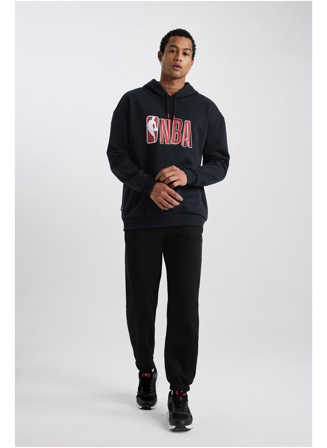 DeFacto - Man Boxy Fit Hooded Long Sleeve Knitted Sweat Shirt - Image 1