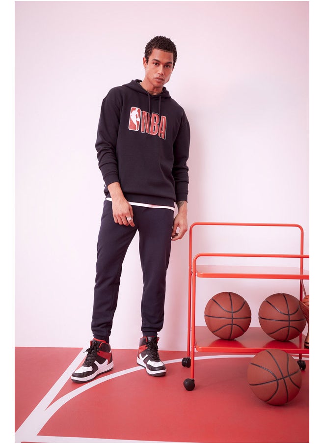 DeFacto - Man Boxy Fit Hooded Long Sleeve Knitted Sweat Shirt - Image 1