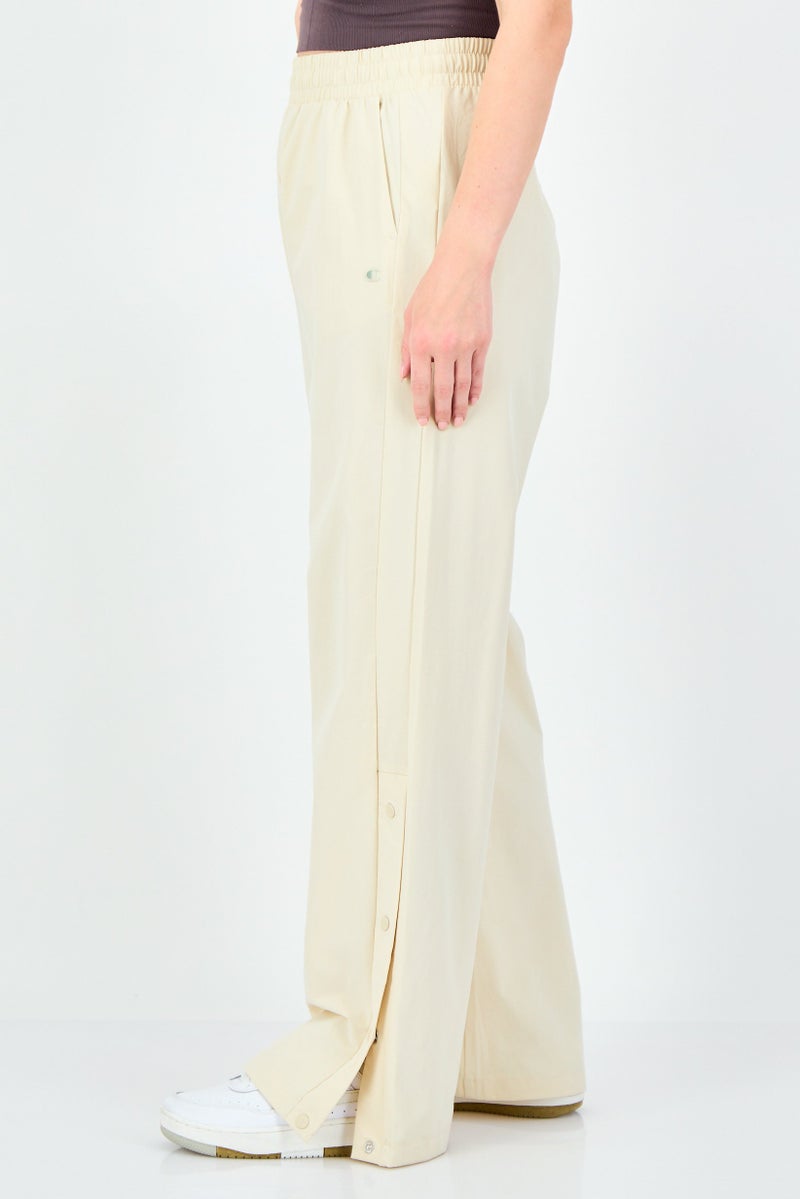 Champion Women Sportswear Fit Outdoor Wide Leg Track Pants, Beige - Image 3