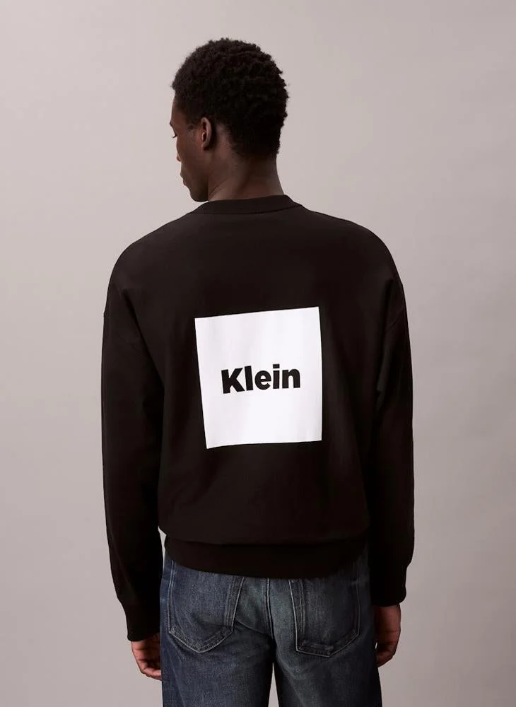 Calvin Klein Jeans Premium Fleece Logo Graphic Relaxed Sweatshirt