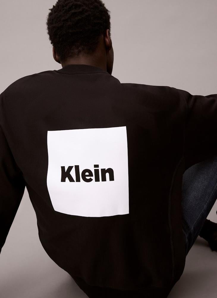 Calvin Klein Jeans Premium Fleece Logo Graphic Relaxed Sweatshirt - Image 4