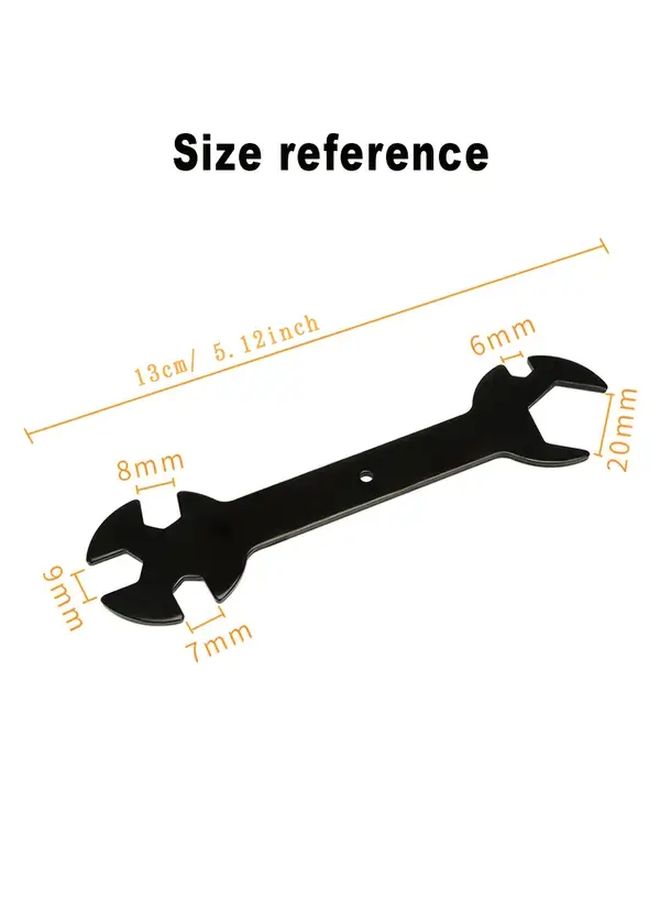 5 In 1 Fixed Wrench 3D Printer Nozzle Wrench Set 6mm To 20mm Heavy Duty Steel Flat Ratchet Tool Compatible With E3D MK8 MK10 V6 Volcano Heating Block Replacement - Image 2