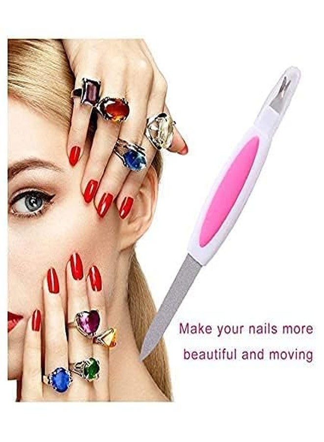 ROODILES 2 Nail Filers & 1 Nail Scrub Brush Combo | Professional Nail Care & Cleaning Set for Smooth, Shiny Nails Combo Set of 3 - Image 5