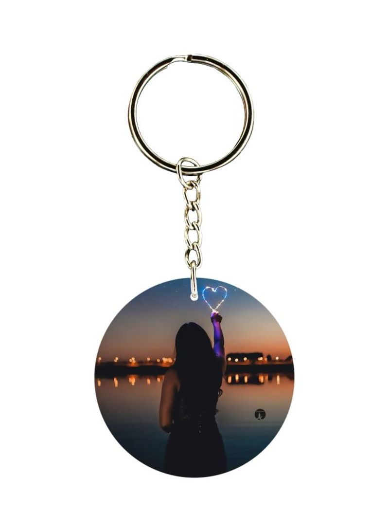 RKN Human Figure Printed Keychain