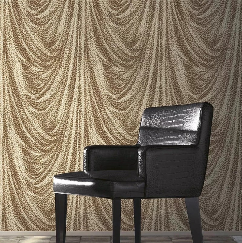 Roberto Cavalli 16109 Italian Wallpaper, Gold Tiger, 7m²