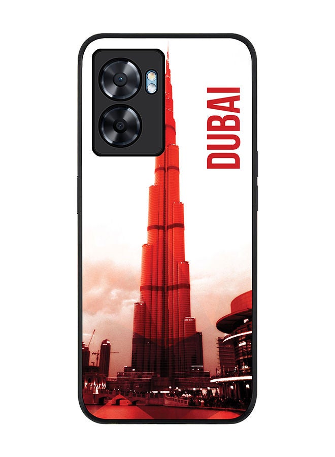 Stylizedd Rugged Black edge case for Oppo A57 Slim fit Soft Case Flexible Rubber Edges Anti Drop TPU Gel Thin Cover - Dubai - The Burj - Image 1