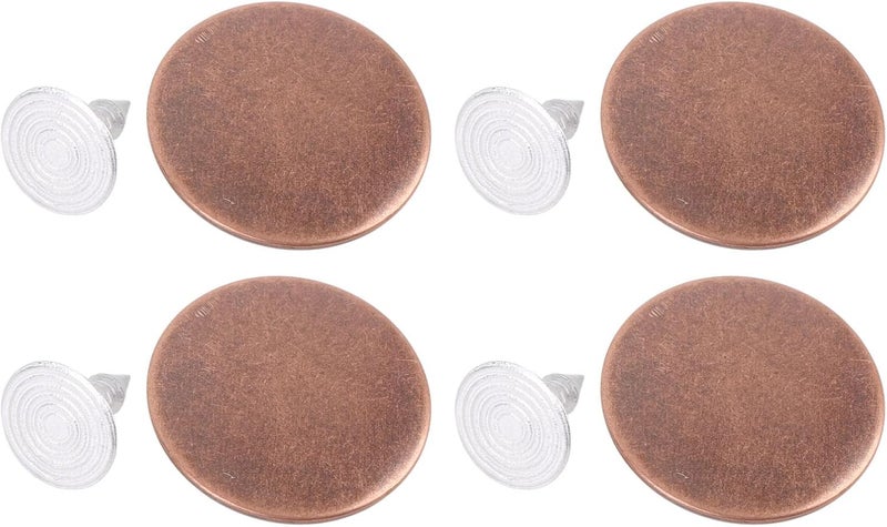 Halearo Smoothly Finish 17mm Red Bronze Pants Thread Rivet Set 125 Pcs Vintage Fashionable Button Kit - Image 1