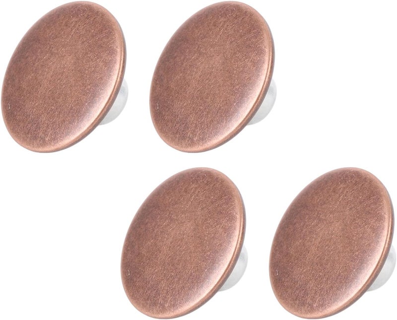 Halearo Smoothly Finish 17mm Red Bronze Pants Thread Rivet Set 125 Pcs Vintage Fashionable Button Kit - Image 5