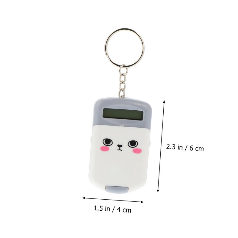 2Pcs Mini Cute Cartoon Calculator Portable Durable Arithmetic For Students School Supplies - Image 3