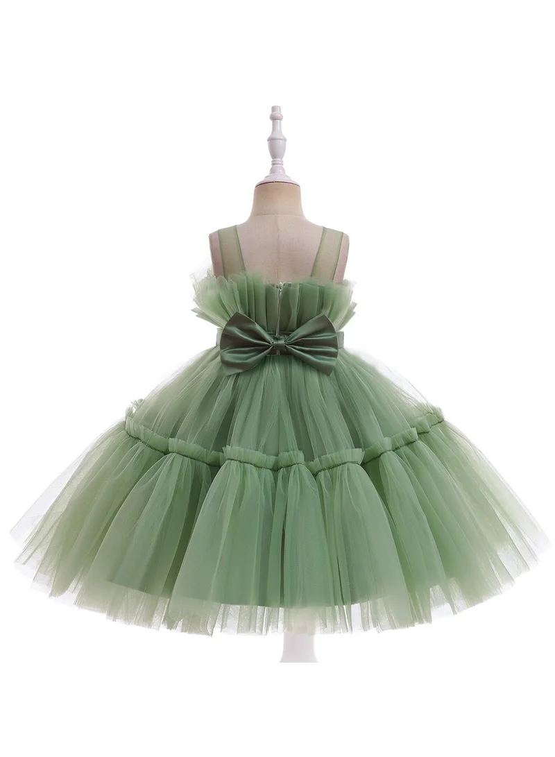D'Daniela Tulle Ruffle Dress