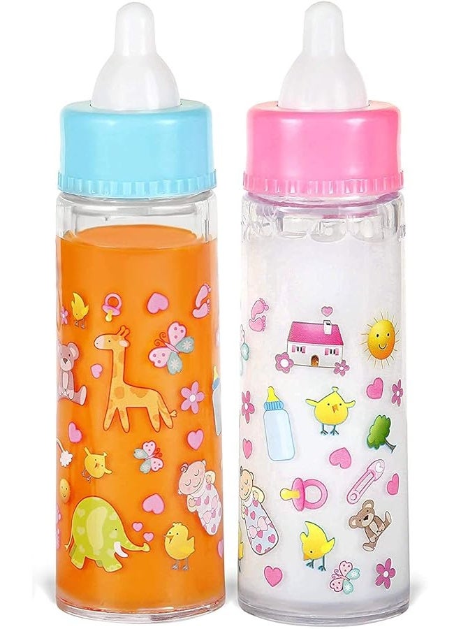 fash n kolor Doll Feeding Set | Set Includes Baby Doll, Doll Diapers, Diaper Bag, Magic Bottles, Potty and Bath Toys | 26 Changing and Other Accessories for 3+ Years Kids - Image 3