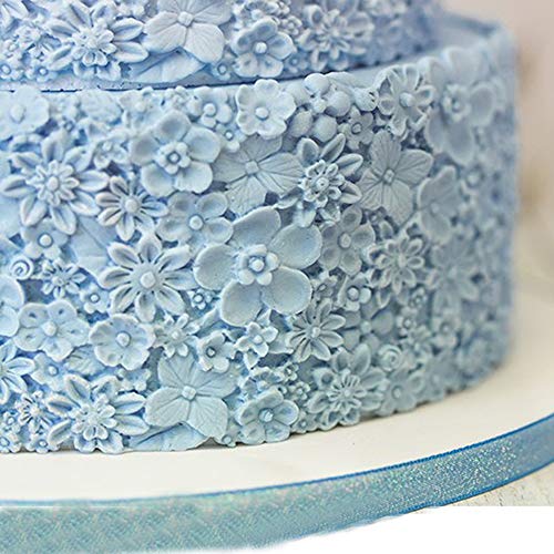 Namzi Edible Wedding Floral Flower lace Cake Silicone Embossing Mat Texture Fondant Impression lace mat Decorating Mold Gum Paste Cupcake Topper Icing Candy Imprint Baking Moulds Craft - Image 2