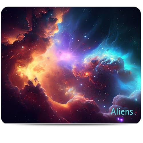 Aliens Mouse Pad for Computer, Laptop, Smooth Premium Cloth Surface, Non-Slip Rubber Base, Speed and Precision Operation Compatible with Laser and Optical Mouse, Gaming, Office, Home 230x190mm (NE-34) - Image 1