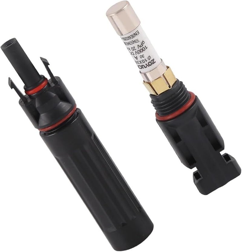 30A Solar Fuse Connector Weatherproof Easy Fixing For Photovoltaic Arrays - Image 1