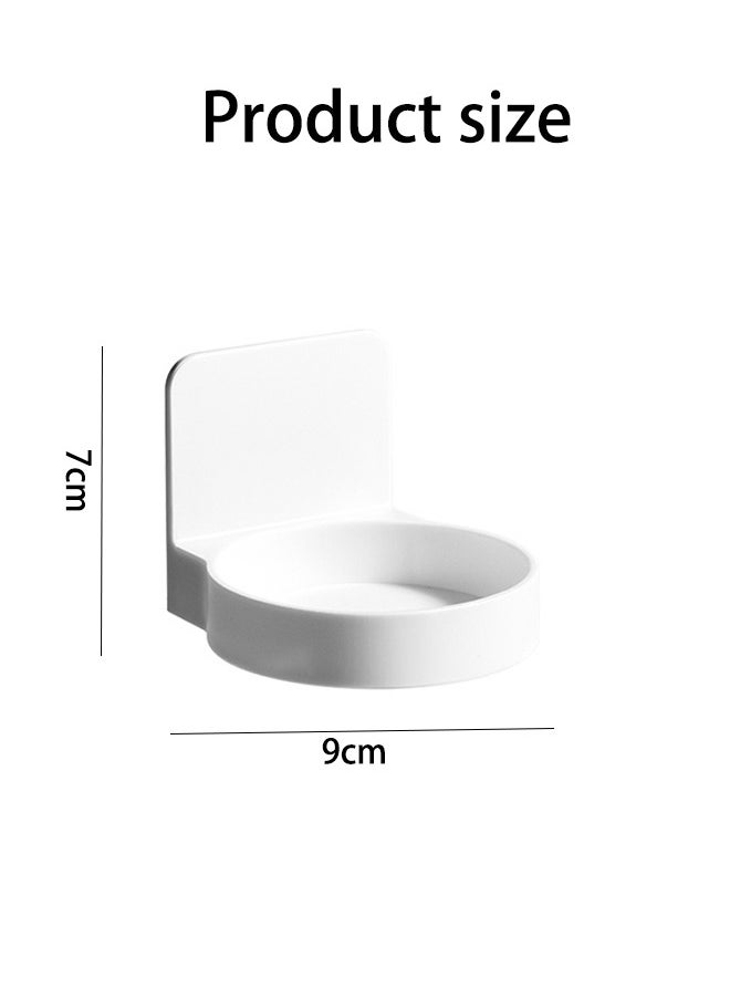 Aoxing - Wall Mounted Storage Rack Shelf Hand Soap Hanger Hook Wall Mounted Shampoo Rack Bathroom Rack Shower Bottle Bracket Lock Suction Cup Toiletry Storage Holder Shower Bottle Hanger Liquid Set White - Image 1