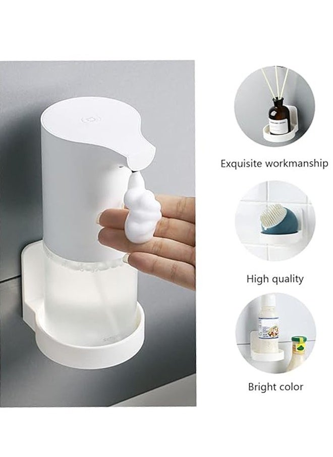 Aoxing - Wall Mounted Storage Rack Shelf Hand Soap Hanger Hook Wall Mounted Shampoo Rack Bathroom Rack Shower Bottle Bracket Lock Suction Cup Toiletry Storage Holder Shower Bottle Hanger Liquid Set White - Image 1