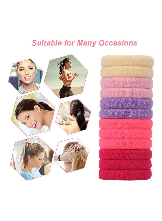 نيبمينينت طقم ربطات شعر مطاطية كبيرة من 24 قطعة متعدد الألوان - Image 2