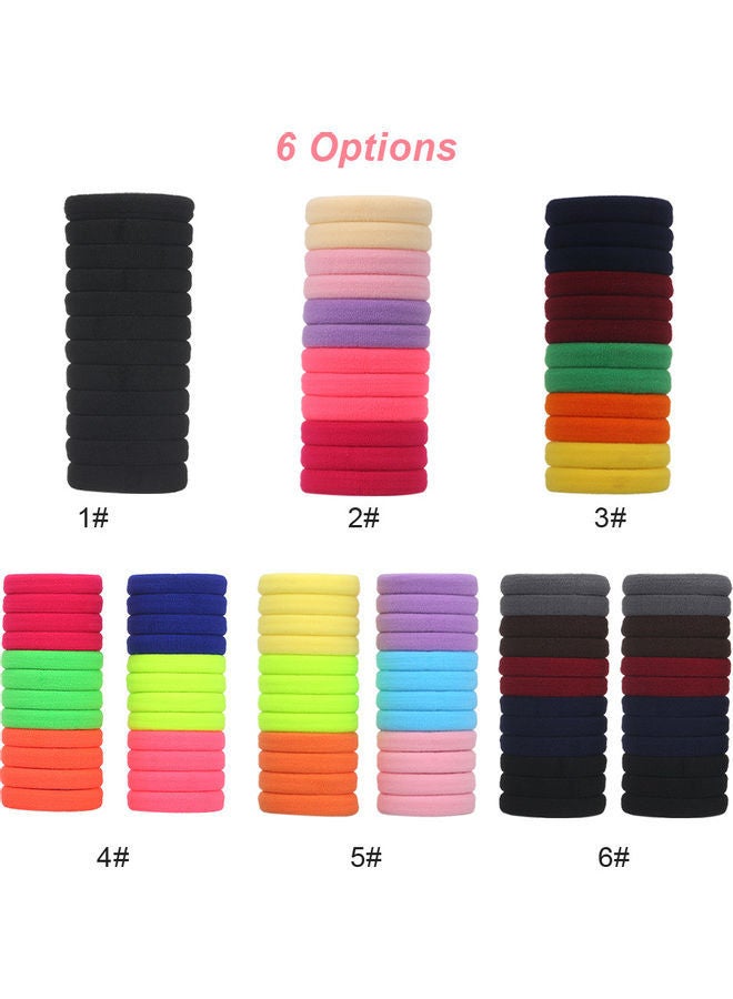 نيبمينينت طقم ربطات شعر مطاطية كبيرة من 24 قطعة متعدد الألوان - Image 5