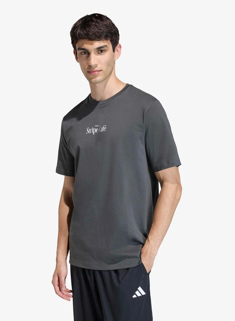 Coffee Cafe Donut Box Graphic T-Shirt