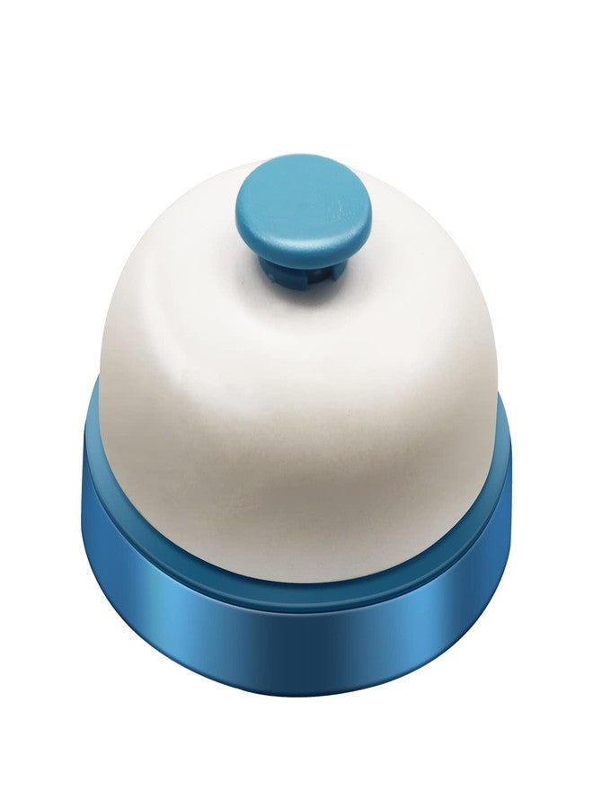Arbootjin Call Bell,Service Bell Desk Bell Dinner Desk Bell Front Desk Bell,2.8 inch Metal Anti-Rust Desktop Call Bell for Hotels,Restaurants,Offices, Schools,Reception (Blue) - Image 1