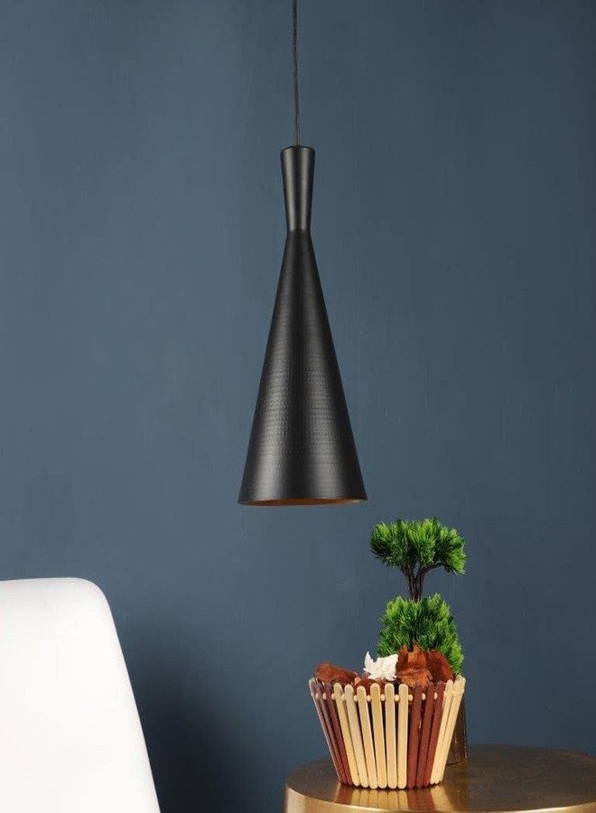 ELIANTE Black Metal Hanging Light Cone-HL | 3 Years Warranty | Free - LED LAMP - Image 3