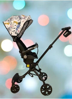 Generic Foldable and Lightweight Reversible Stroller with Canopy Suitable For 1-5-Year-old Children Can Be Semi-reclined and Seated  - Image 1