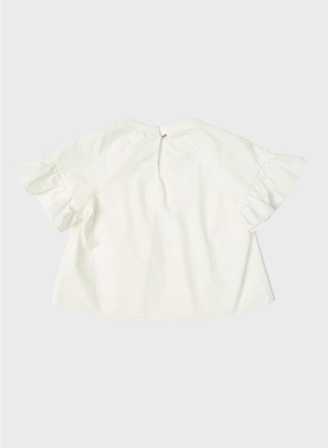 Lia Lea Girl Off White Blouse - Image 5