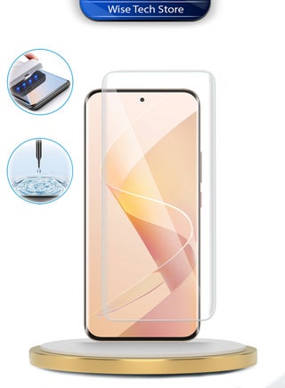 itel Super 26 Ultra 4G 2025 Premium Curved Edges UV Full Glue Full Cover Tempered Glass Screen Protector (MSGUCN) - Clear - view 3
