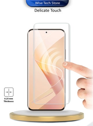 itel Super 26 Ultra 4G 2025 Premium Curved Edges UV Full Glue Full Cover Tempered Glass Screen Protector (MSGUCN) - Clear - view 5