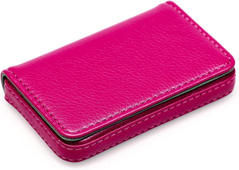 AI-DEE RFID Blocking Wallet - Minimalist Leather Business Credit Card Holder - Rose - Image 5