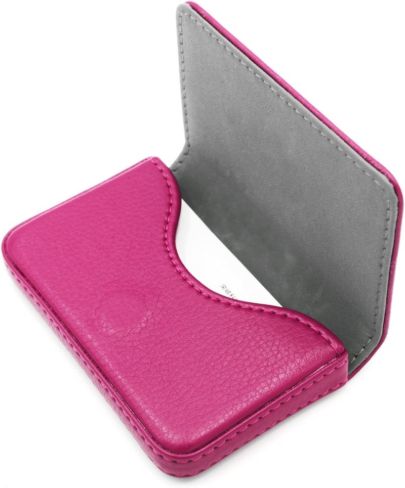 AI-DEE RFID Blocking Wallet - Minimalist Leather Business Credit Card Holder - Rose - Image 1
