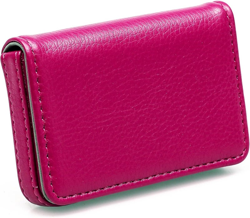 AI-DEE RFID Blocking Wallet - Minimalist Leather Business Credit Card Holder - Rose - Image 3