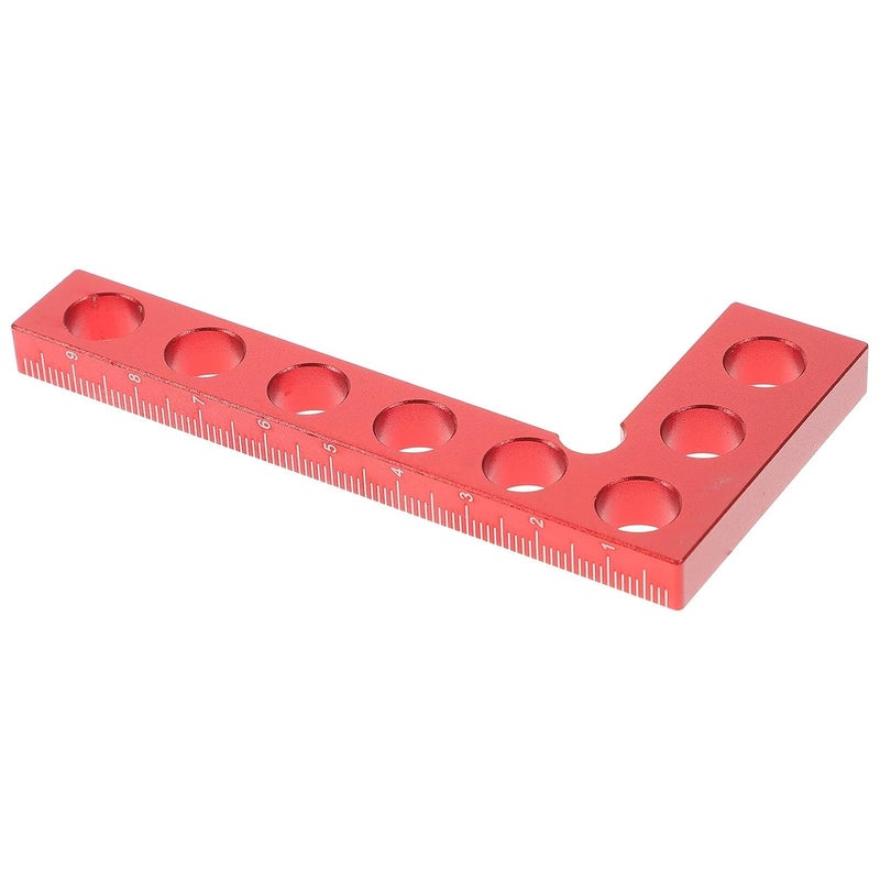 Aluminum Alloy Carpenter Square Metal Woodworking Ruler 90-Degree Right Angle Measuring Tool for Precision Layout and Construction Marking - Image 1