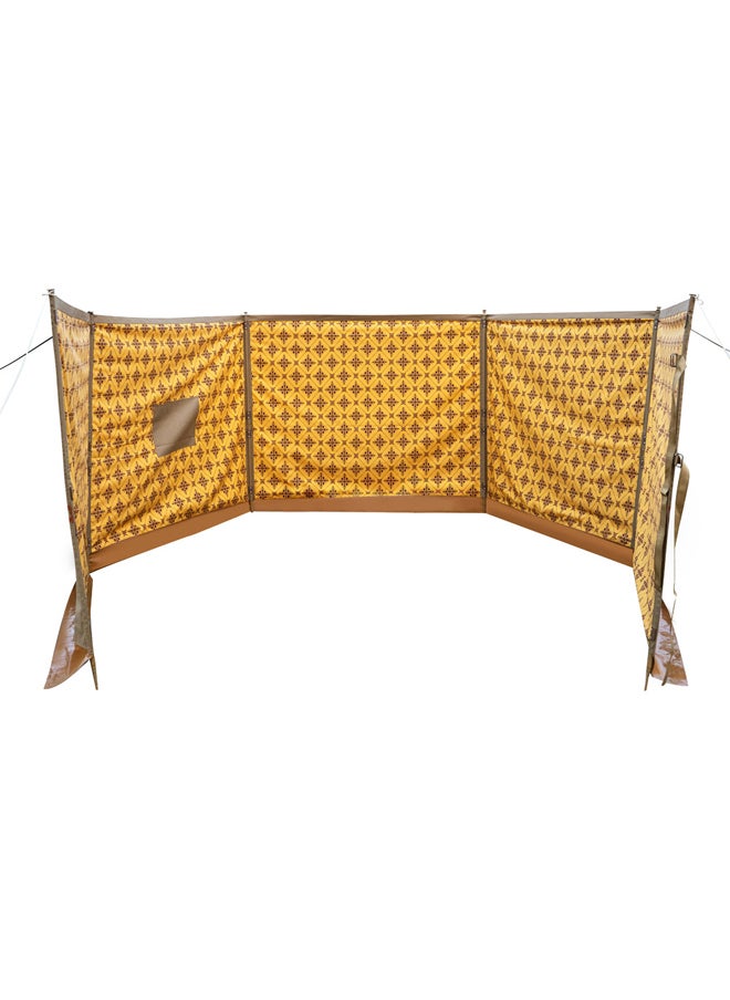 AL SANIDI Foldable windbreak for trips, Al-Mashab windbreak, Kaki, Size 800*125 Cm  - Image 1