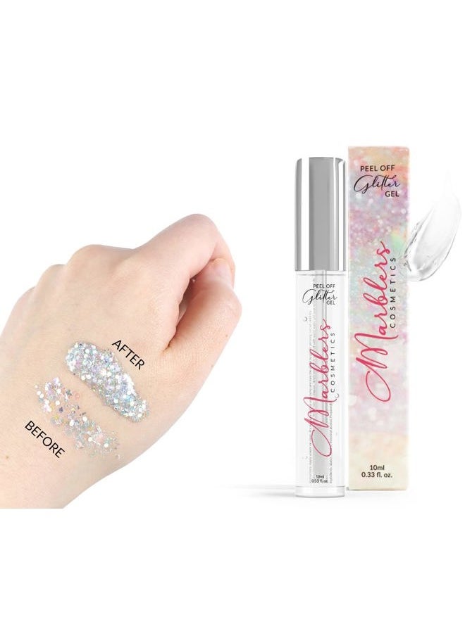 MARBLERS - Twinkle Face & Body Glitter [Silver] 0.18oz (5g) | Fine | Non-Toxic | Vegan | Cruelty-Free | Ethically Sourced | Festival Makeup | Eye, Hair, Nail, Eyeshadow | Cosmetic Grade - Image 1