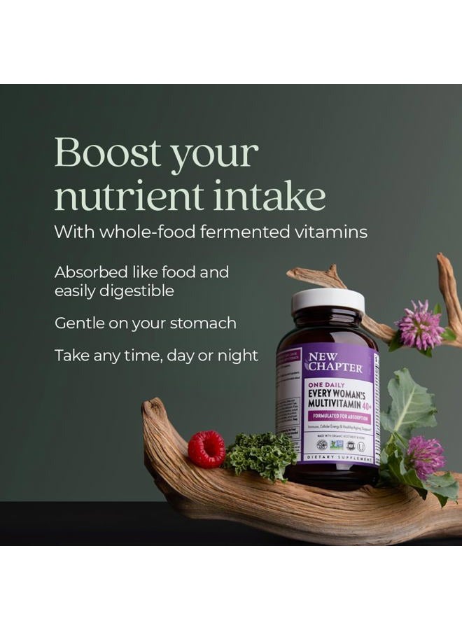 New Chapter Women's Multivitamin 40 plus for Energy, Healthy Aging + Immune Support with 20+ Nutrients -- Every Woman's One Daily 40+, Gentle on the Stomach, 48 Count - Image 4