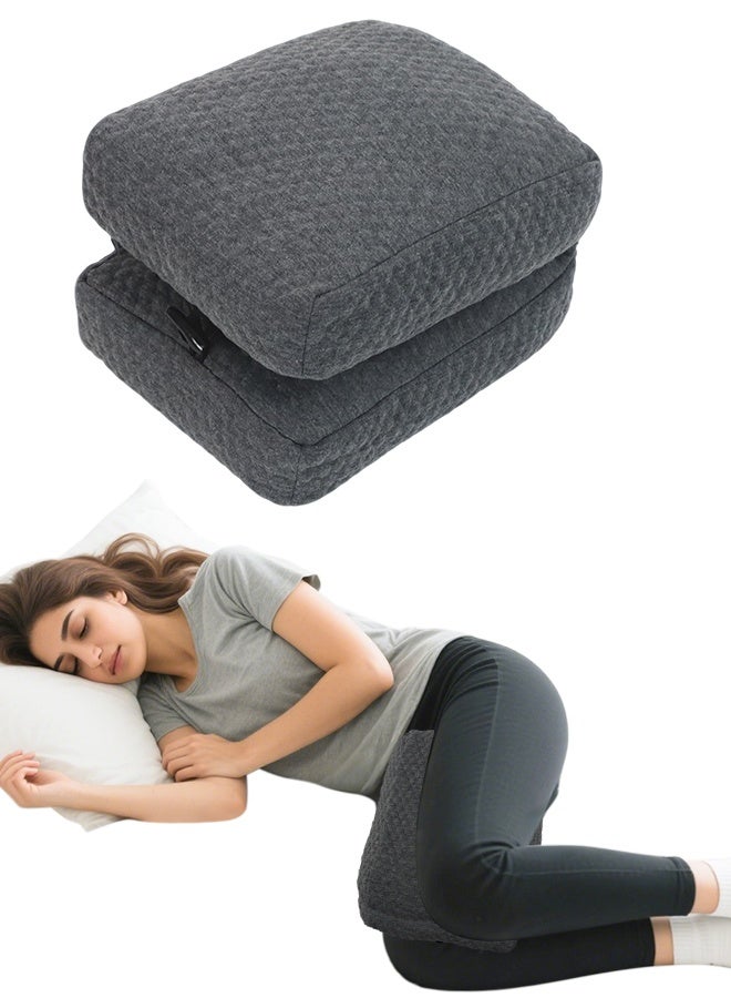 KAKIBLIN Knee Pillow for Side Sleepers Orthopedic Leg Pillow for Back Pain Relief, Memory Foam Knee Support Cushion for Joint & Muscle Pain, Comfortable Between Legs Pillow for Women & Men - Image 1