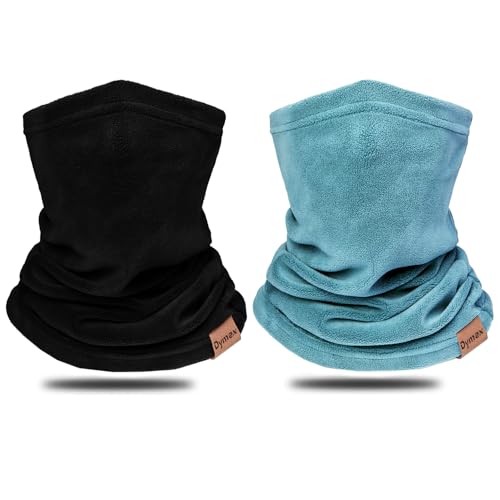 Dymex 2 PCS Kids Neck Warmer Gaiter Winter Fleece Neck Cover Balaclava Windproof Face Cover Mask for Ski Motorcycle - Image 1
