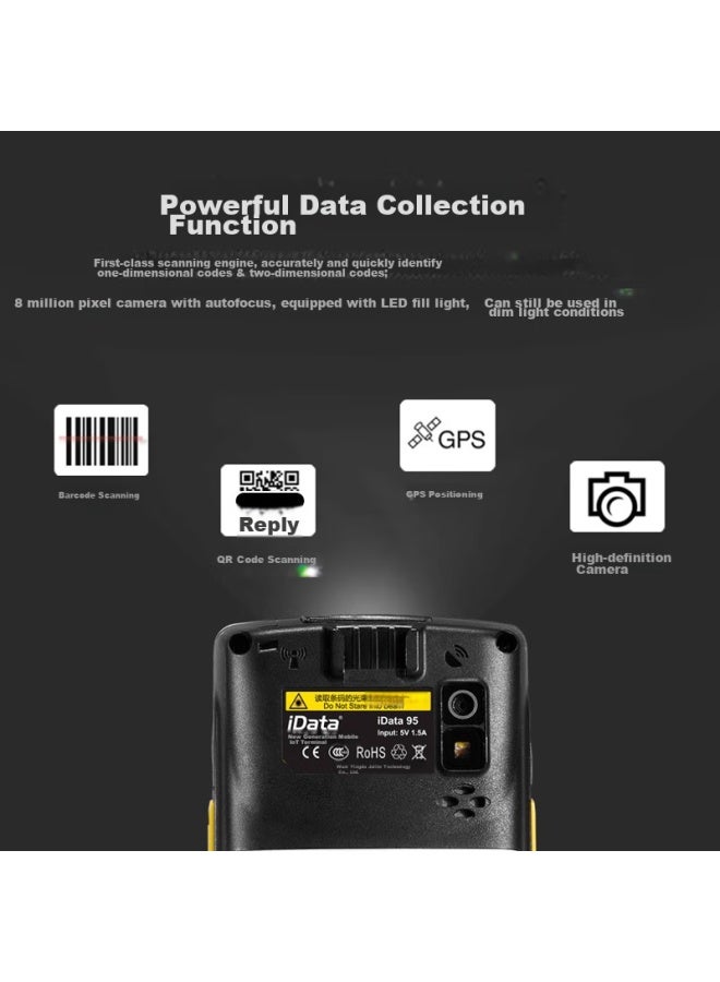 Idata95w 2d Pda Handheld Data Terminal, Barcode Scanner Collector Industrial Smartphone, For Warehouse Logistics Express Hoal, Official One-year Warranty - Image 3